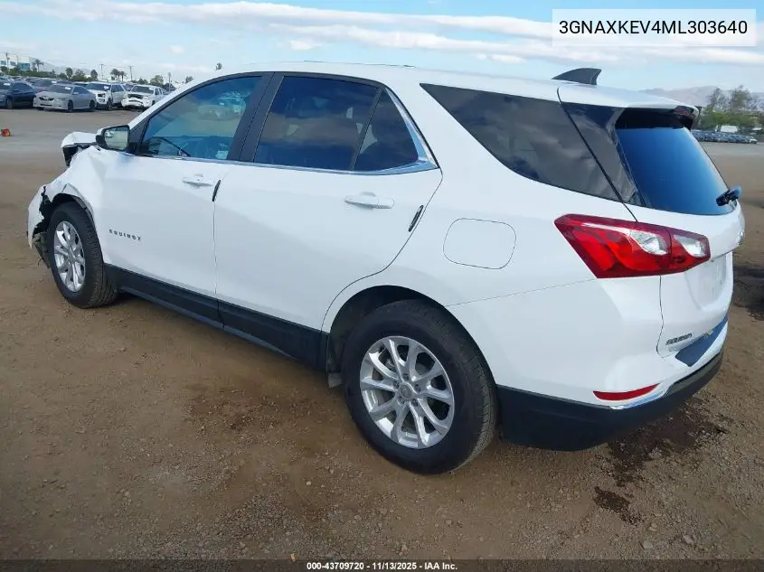 3GNAXKEV4ML303640 2021 Chevrolet Equinox Fwd Lt