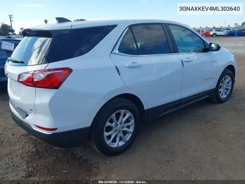 3GNAXKEV4ML303640 2021 Chevrolet Equinox Fwd Lt