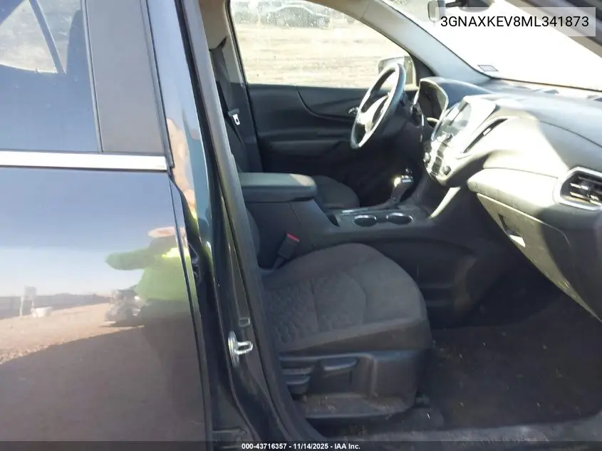 3GNAXKEV8ML341873 2021 Chevrolet Equinox Fwd Lt