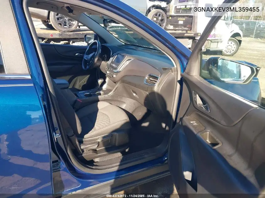 3GNAXKEV3ML359455 2021 Chevrolet Equinox Fwd Lt