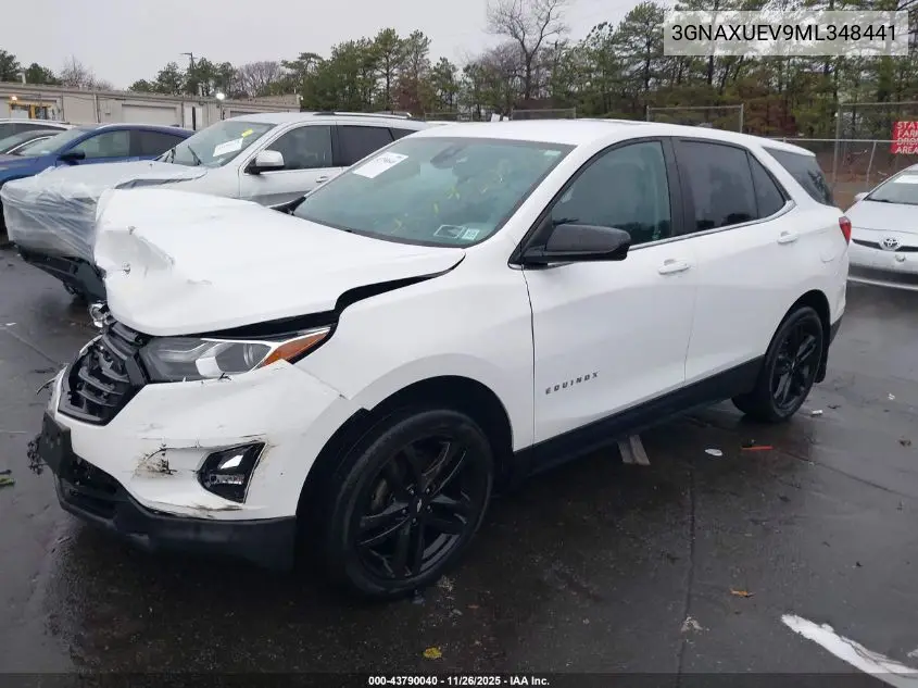 3GNAXUEV9ML348441 2021 Chevrolet Equinox Awd Lt