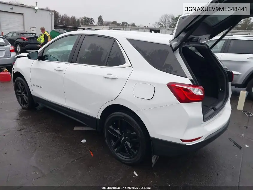 3GNAXUEV9ML348441 2021 Chevrolet Equinox Awd Lt