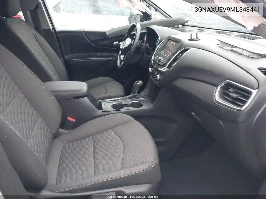 3GNAXUEV9ML348441 2021 Chevrolet Equinox Awd Lt