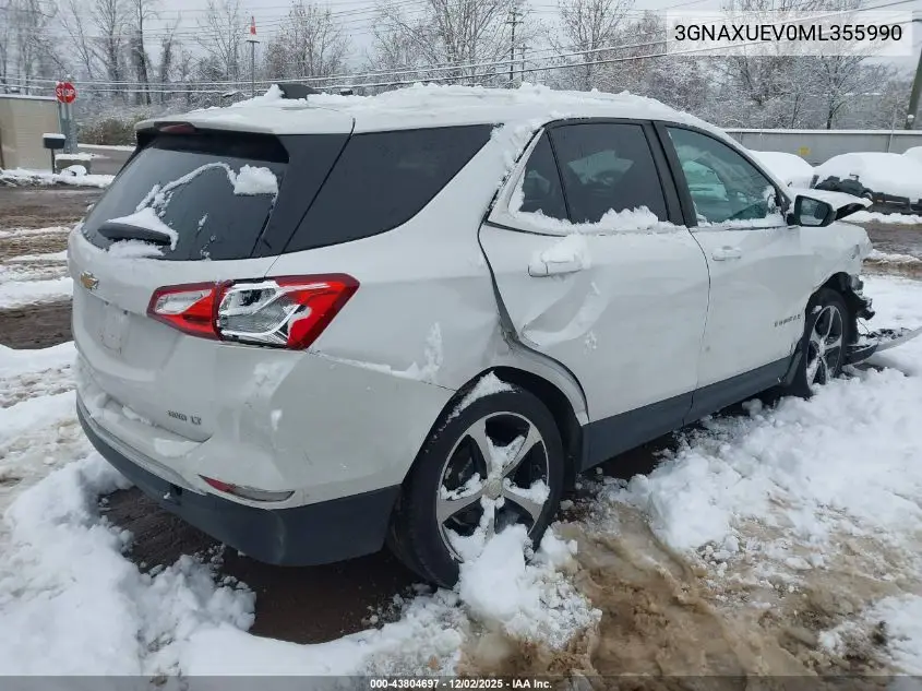 3GNAXUEV0ML355990 2021 Chevrolet Equinox Awd Lt