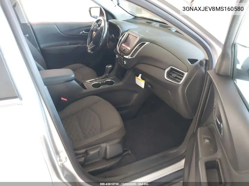 3GNAXJEV8MS160580 2021 Chevrolet Equinox Fwd 2Fl