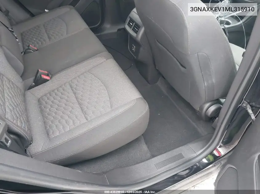 3GNAXKEV1ML315910 2021 Chevrolet Equinox Fwd Lt