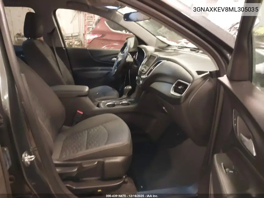 3GNAXKEV8ML305035 2021 Chevrolet Equinox Fwd Lt