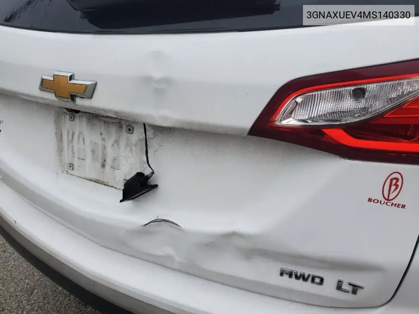 3GNAXUEV4MS140330 2021 Chevrolet Equinox Awd Lt