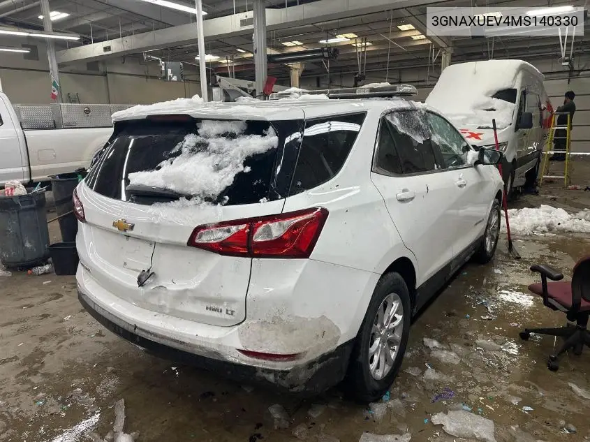 3GNAXUEV4MS140330 2021 Chevrolet Equinox Awd Lt