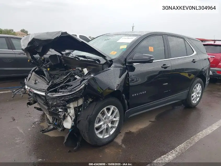 3GNAXKEV0NL304964 2022 Chevrolet Equinox Fwd Lt