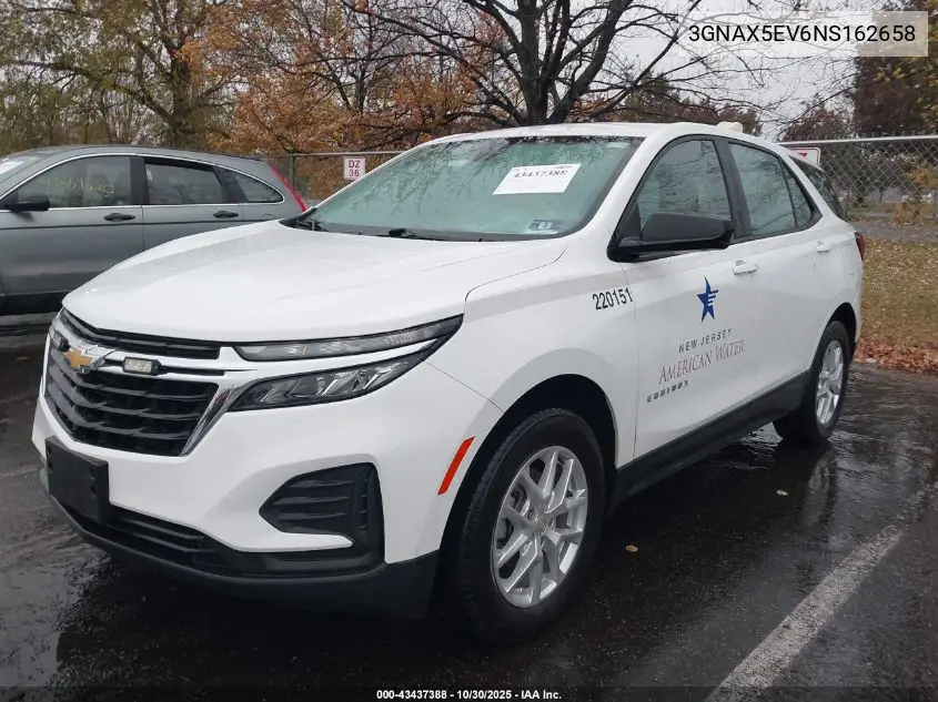 3GNAX5EV6NS162658 2022 Chevrolet Equinox Awd 1Fl