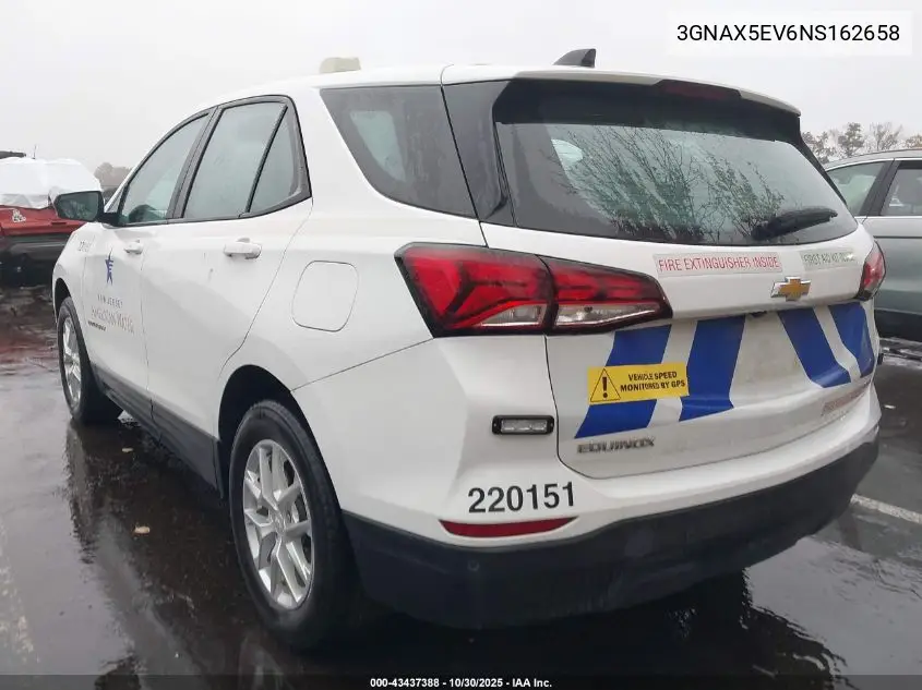 3GNAX5EV6NS162658 2022 Chevrolet Equinox Awd 1Fl