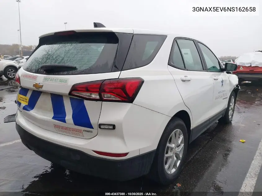 3GNAX5EV6NS162658 2022 Chevrolet Equinox Awd 1Fl