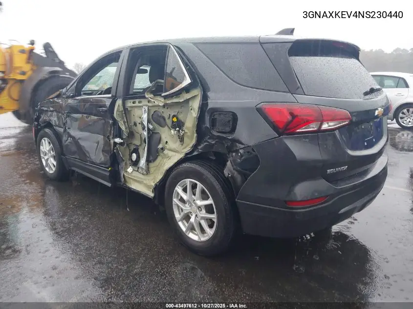 3GNAXKEV4NS230440 2022 Chevrolet Equinox Fwd Lt