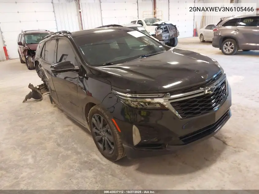 2GNAXWEV3N6105466 2022 Chevrolet Equinox Awd Rs