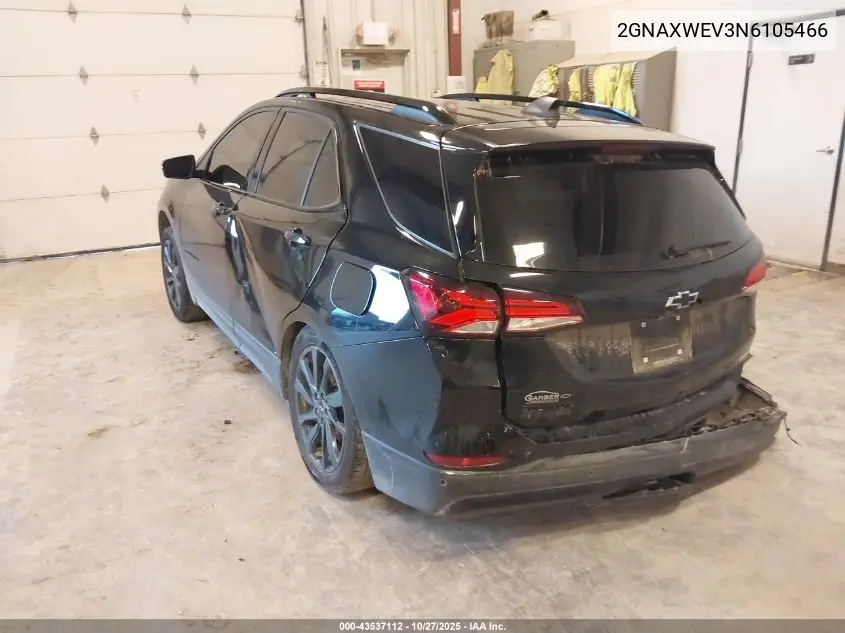 2GNAXWEV3N6105466 2022 Chevrolet Equinox Awd Rs