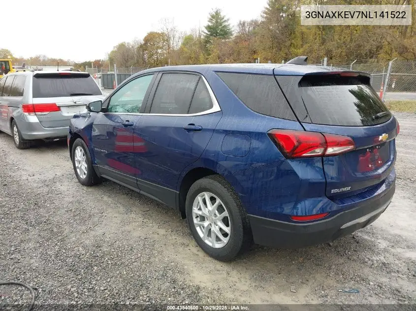 3GNAXKEV7NL141522 2022 Chevrolet Equinox Fwd Lt