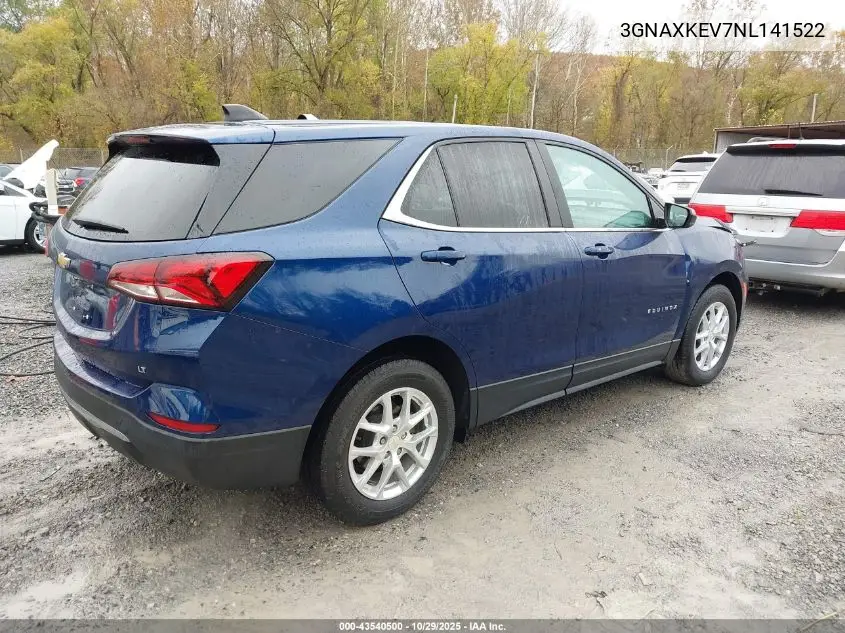 3GNAXKEV7NL141522 2022 Chevrolet Equinox Fwd Lt