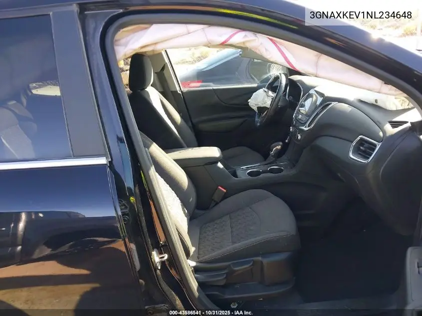 3GNAXKEV1NL234648 2022 Chevrolet Equinox Fwd Lt
