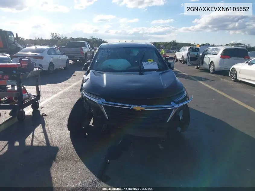 2GNAXKEVXN6105652 2022 Chevrolet Equinox Fwd Lt