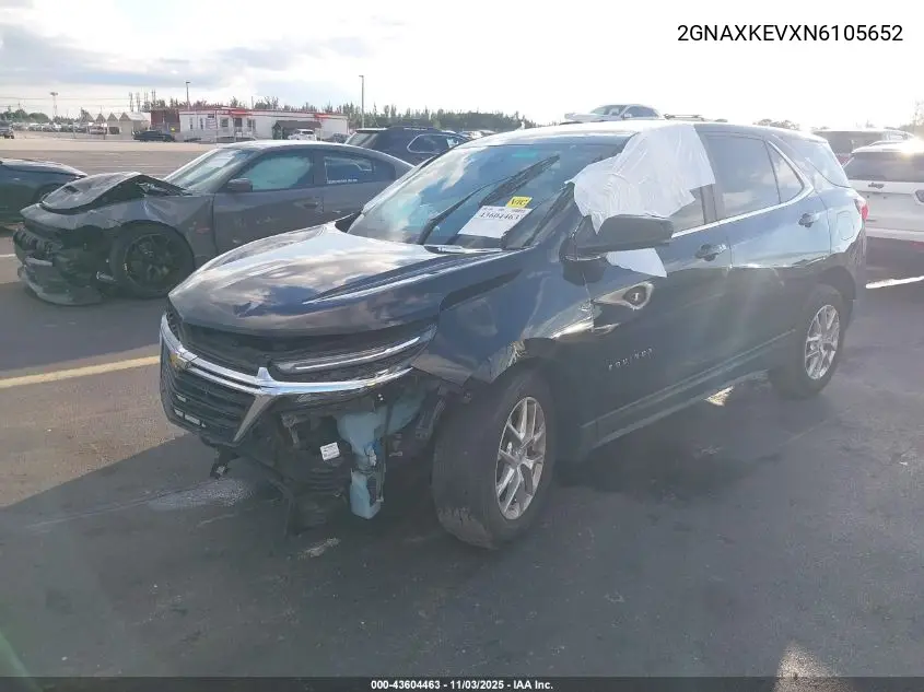 2GNAXKEVXN6105652 2022 Chevrolet Equinox Fwd Lt