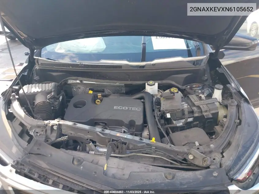 2GNAXKEVXN6105652 2022 Chevrolet Equinox Fwd Lt