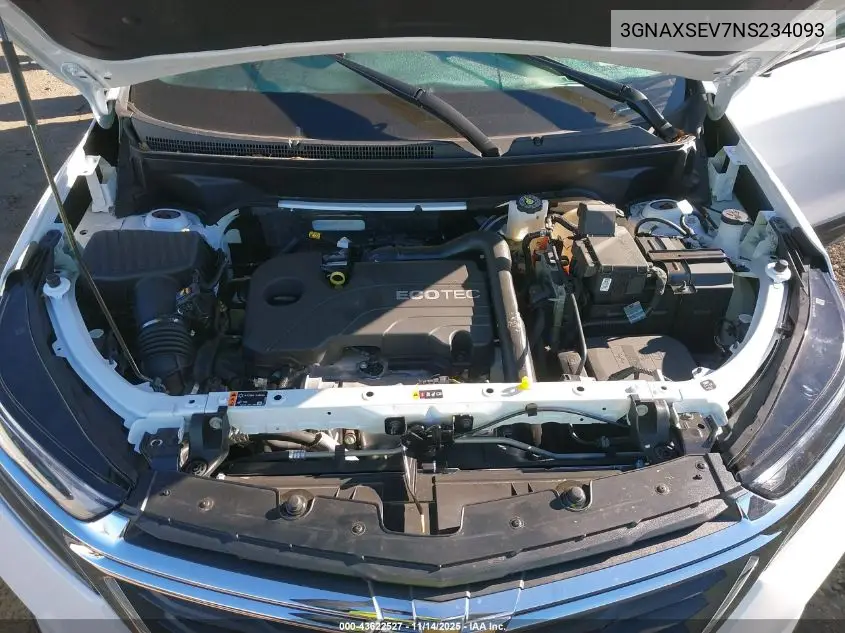 3GNAXSEV7NS234093 2022 Chevrolet Equinox Awd Ls