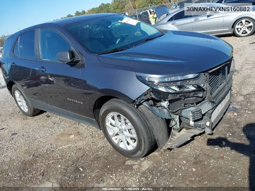 3GNAXHEVXNS160882 2022 Chevrolet Equinox Fwd Ls