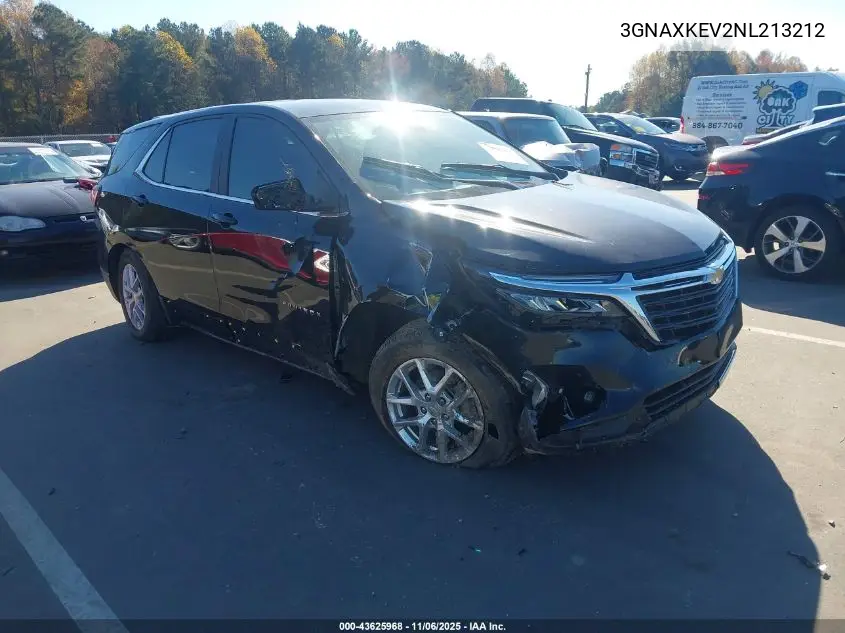 3GNAXKEV2NL213212 2022 Chevrolet Equinox Fwd Lt