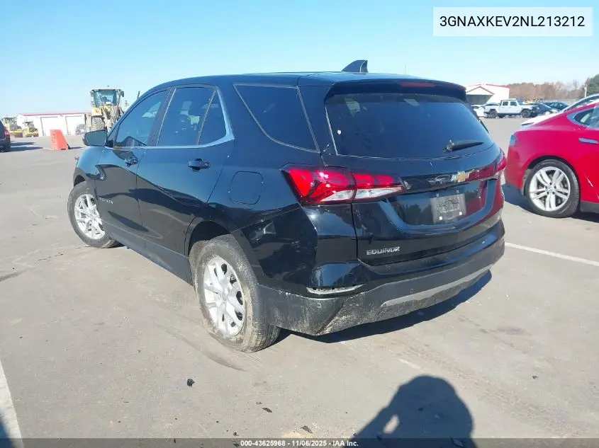3GNAXKEV2NL213212 2022 Chevrolet Equinox Fwd Lt