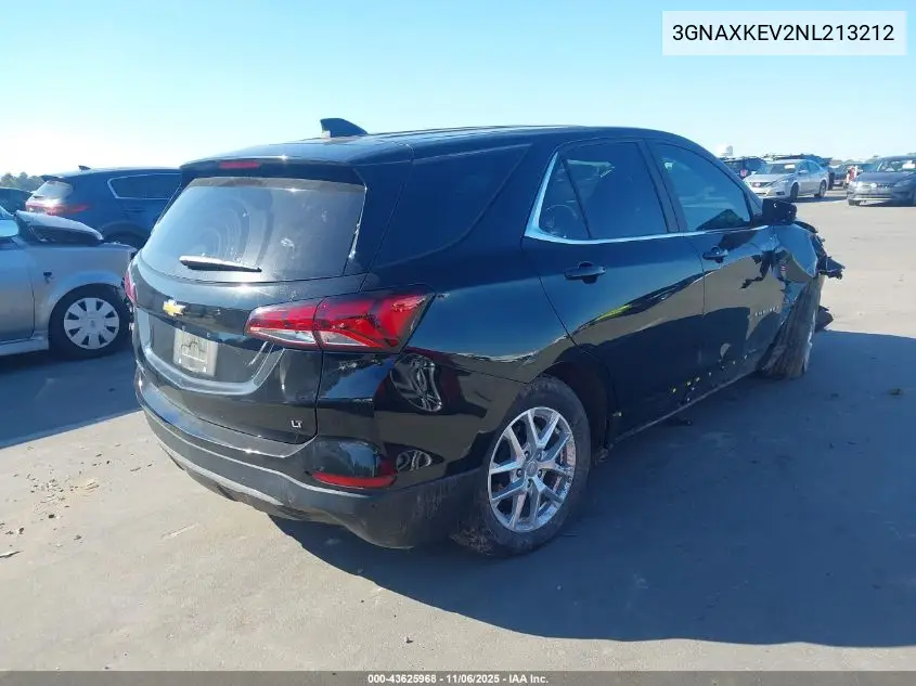 3GNAXKEV2NL213212 2022 Chevrolet Equinox Fwd Lt