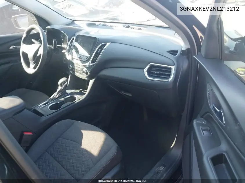 3GNAXKEV2NL213212 2022 Chevrolet Equinox Fwd Lt