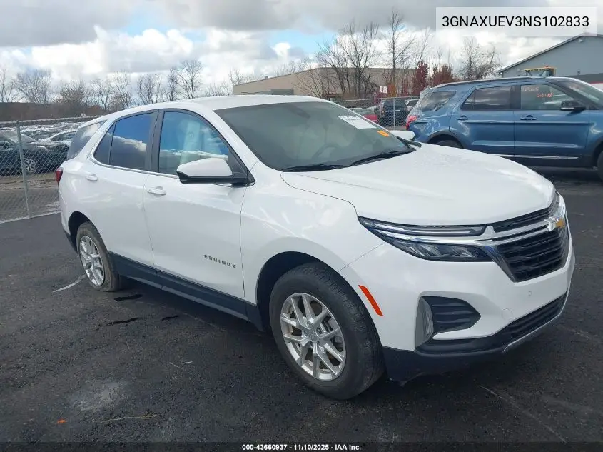 3GNAXUEV3NS102833 2022 Chevrolet Equinox Awd Lt