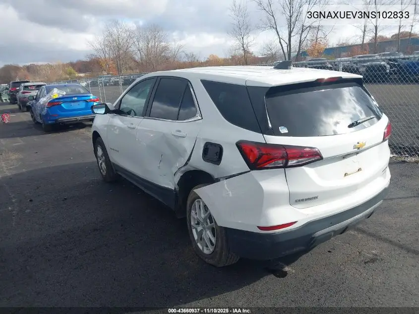 3GNAXUEV3NS102833 2022 Chevrolet Equinox Awd Lt