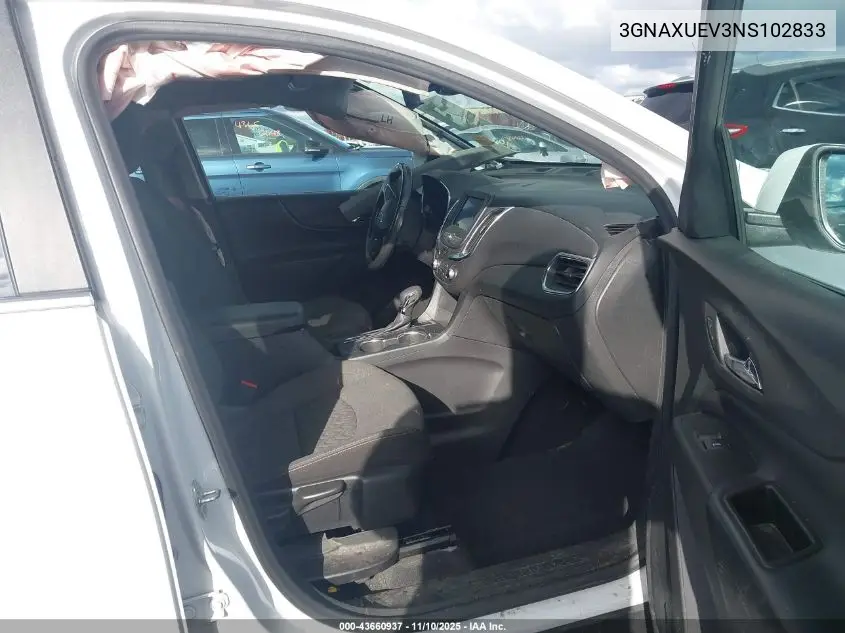 3GNAXUEV3NS102833 2022 Chevrolet Equinox Awd Lt
