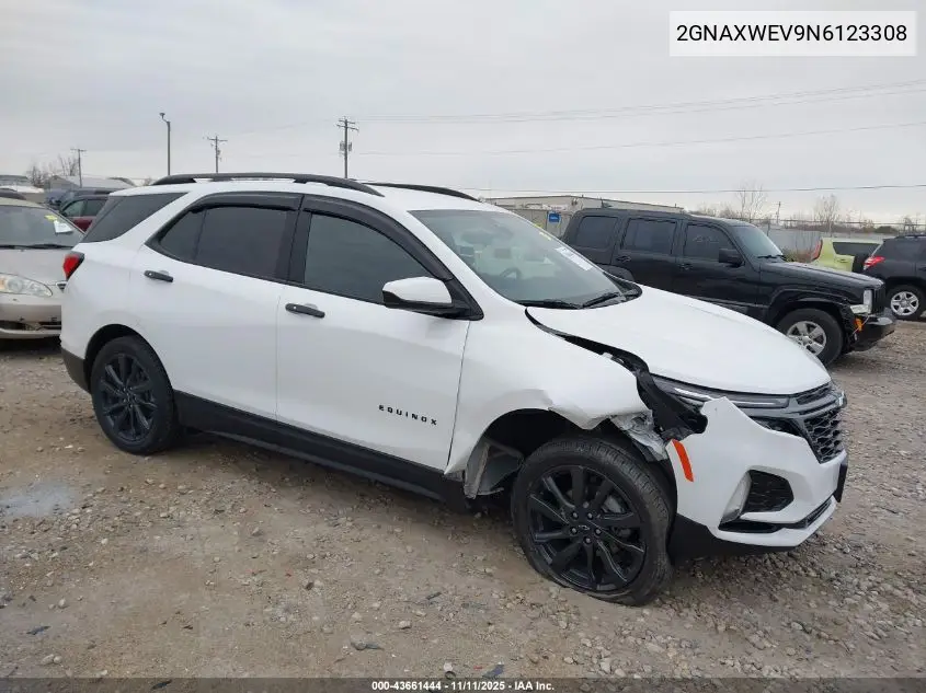 2GNAXWEV9N6123308 2022 Chevrolet Equinox Awd Rs