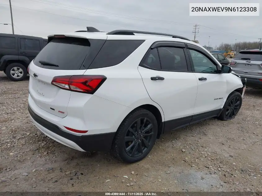 2GNAXWEV9N6123308 2022 Chevrolet Equinox Awd Rs