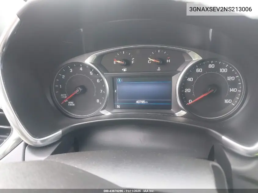 3GNAXSEV2NS213006 2022 Chevrolet Equinox Awd Ls