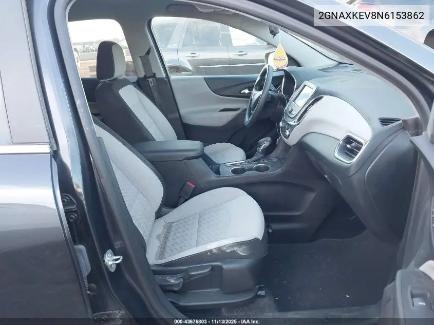 2GNAXKEV8N6153862 2022 Chevrolet Equinox Fwd Lt