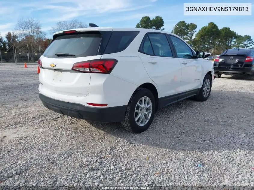 3GNAXHEV9NS179813 2022 Chevrolet Equinox Fwd Ls