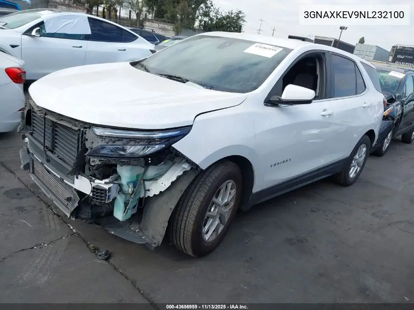 3GNAXKEV9NL232100 2022 Chevrolet Equinox Fwd Lt