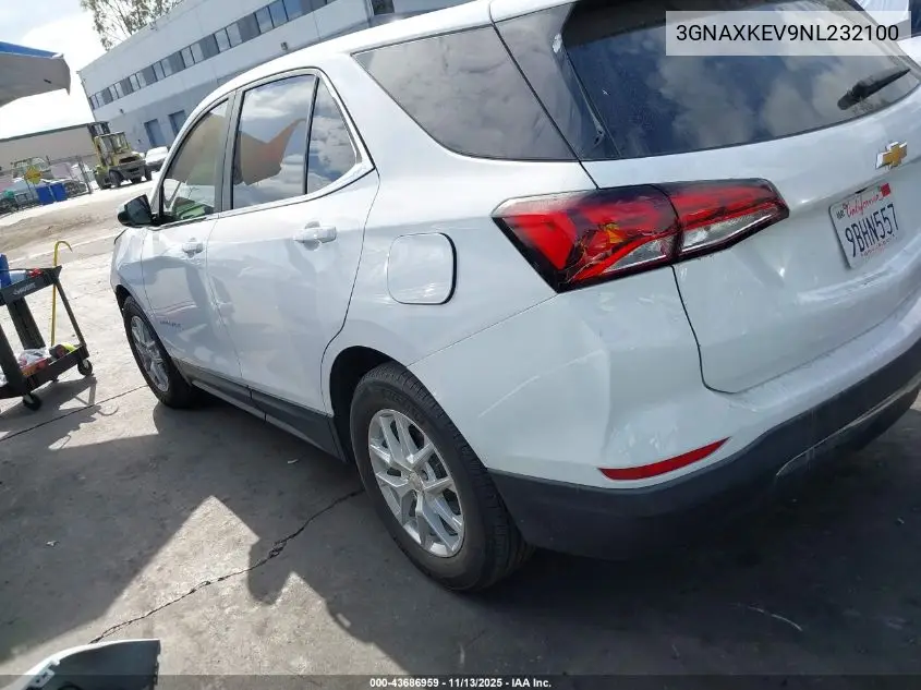 3GNAXKEV9NL232100 2022 Chevrolet Equinox Fwd Lt