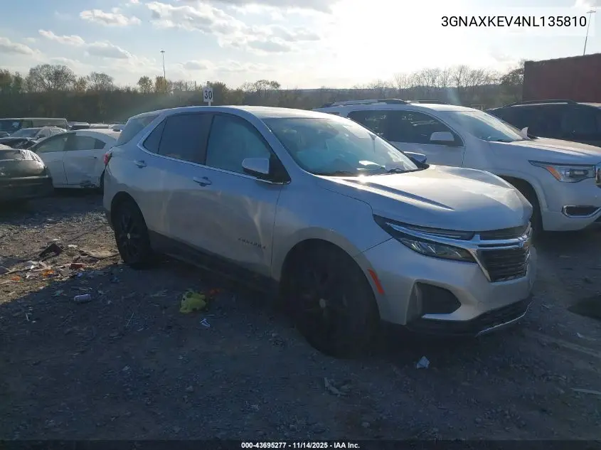 3GNAXKEV4NL135810 2022 Chevrolet Equinox Fwd Lt