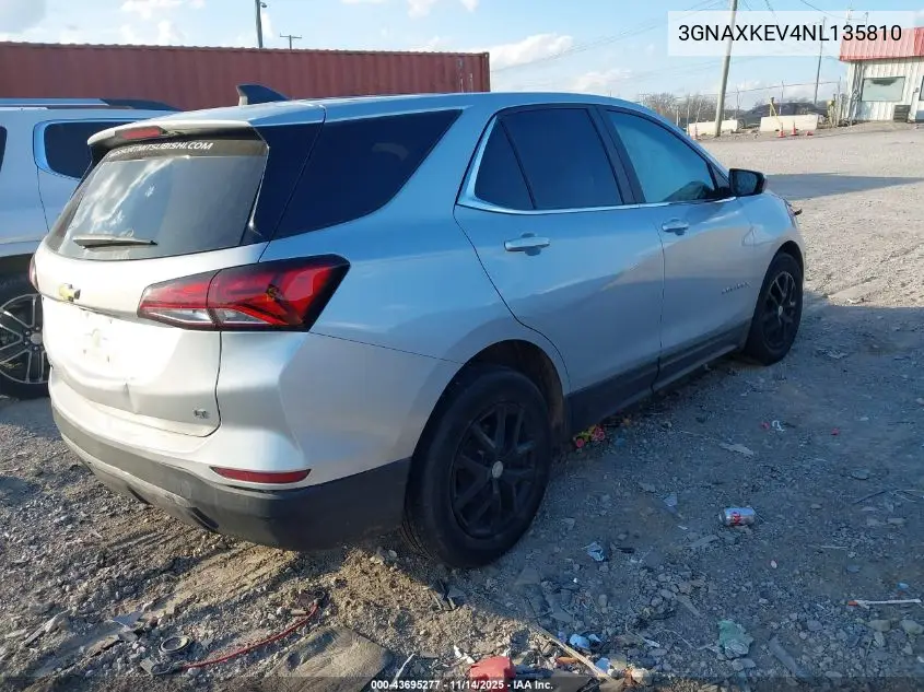 3GNAXKEV4NL135810 2022 Chevrolet Equinox Fwd Lt