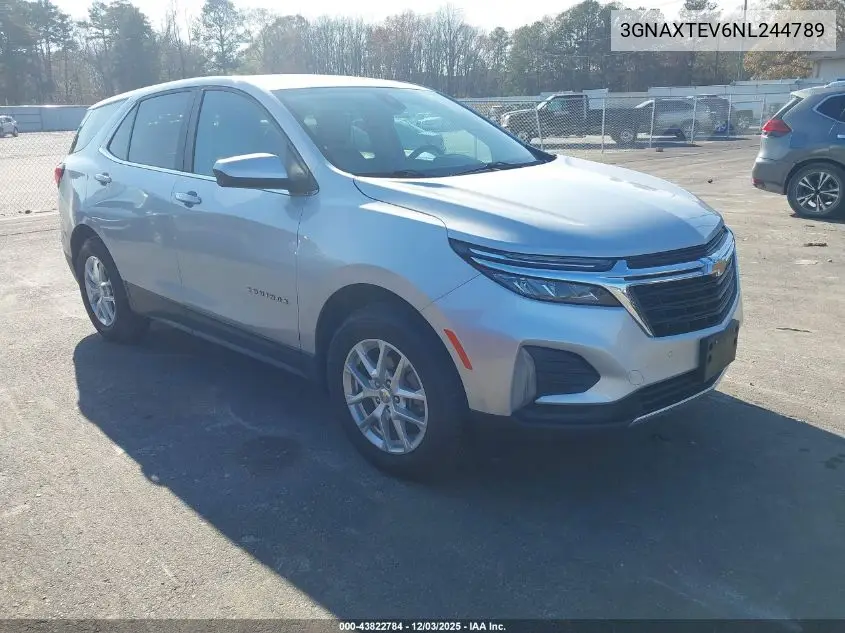 3GNAXTEV6NL244789 2022 Chevrolet Equinox Awd 2Fl