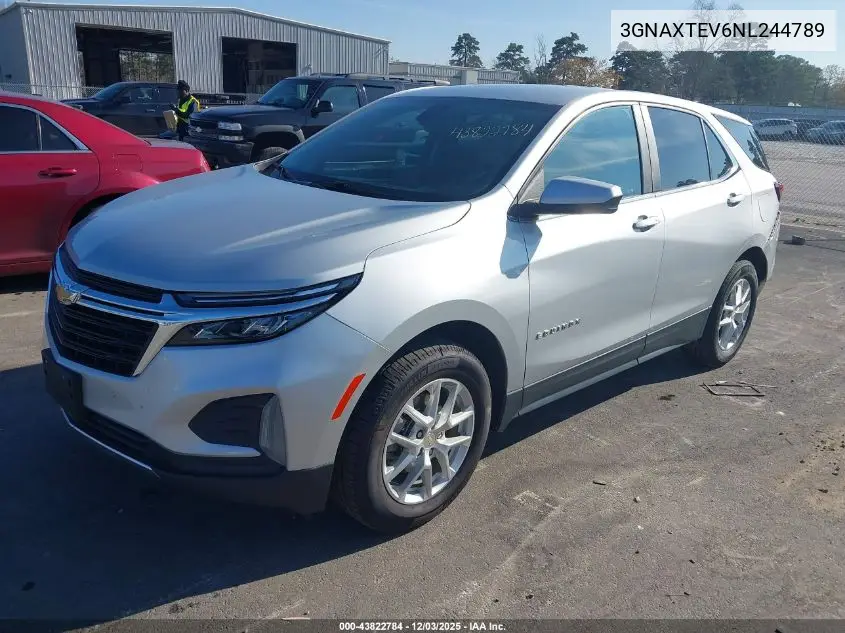 3GNAXTEV6NL244789 2022 Chevrolet Equinox Awd 2Fl