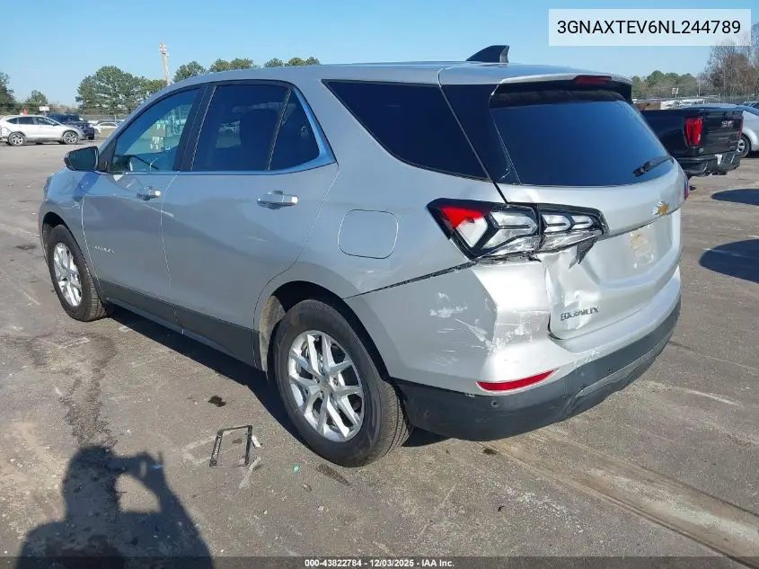 3GNAXTEV6NL244789 2022 Chevrolet Equinox Awd 2Fl