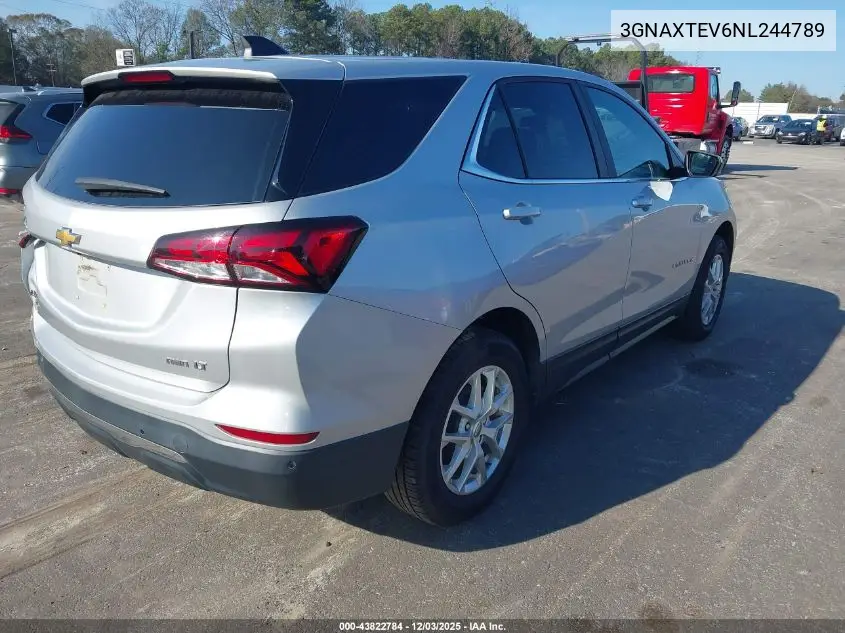 3GNAXTEV6NL244789 2022 Chevrolet Equinox Awd 2Fl