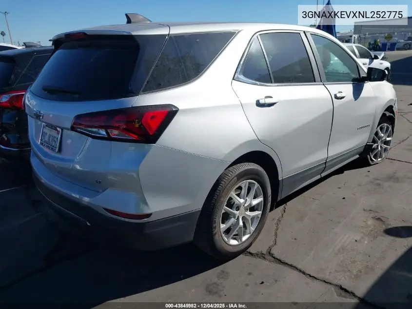 3GNAXKEVXNL252775 2022 Chevrolet Equinox Fwd Lt