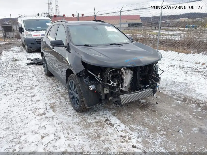 2GNAXWEV8N6106127 2022 Chevrolet Equinox Awd Rs